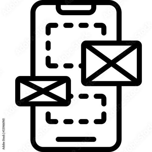 Build Mobile Wireframe Icon