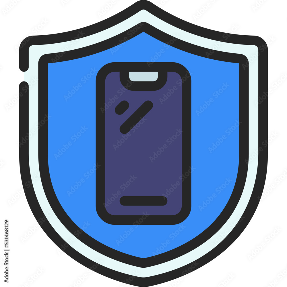 Mobile Security Icon Mobile Security Icon