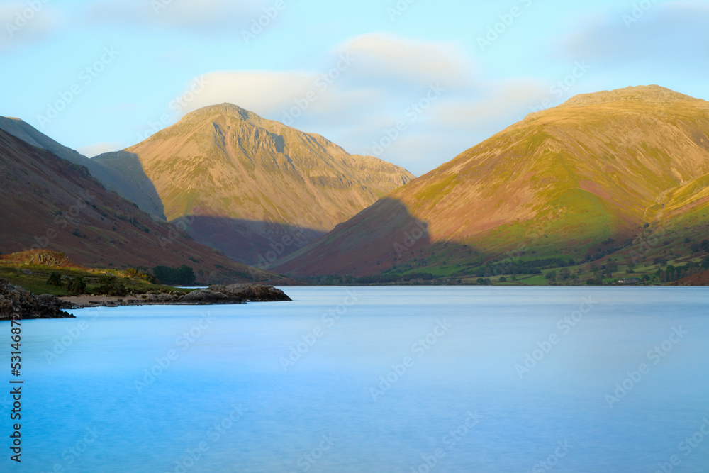 Wasdale lake in the mountains