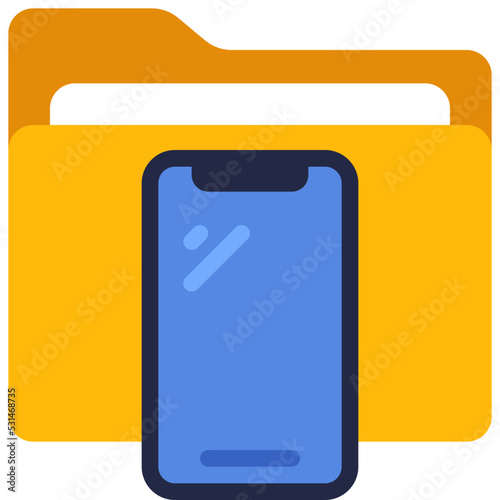 Mobile Phone Folder Icon