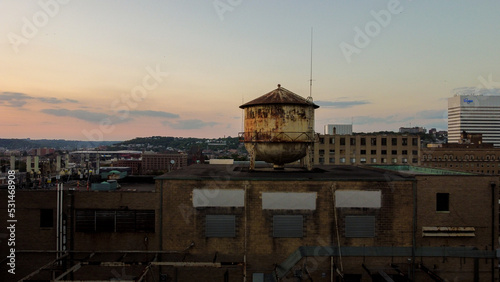 Cincinnati rooftop water tower 