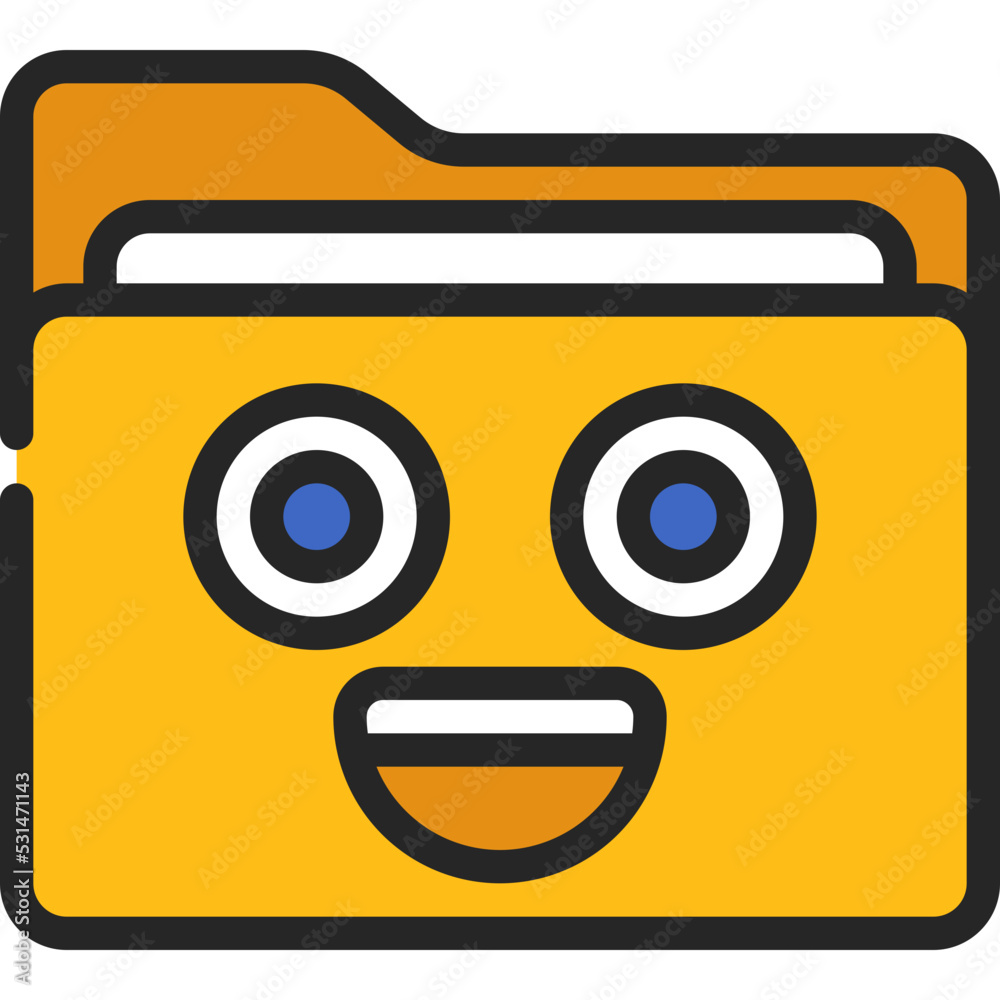 Smiley Face Folder Icon