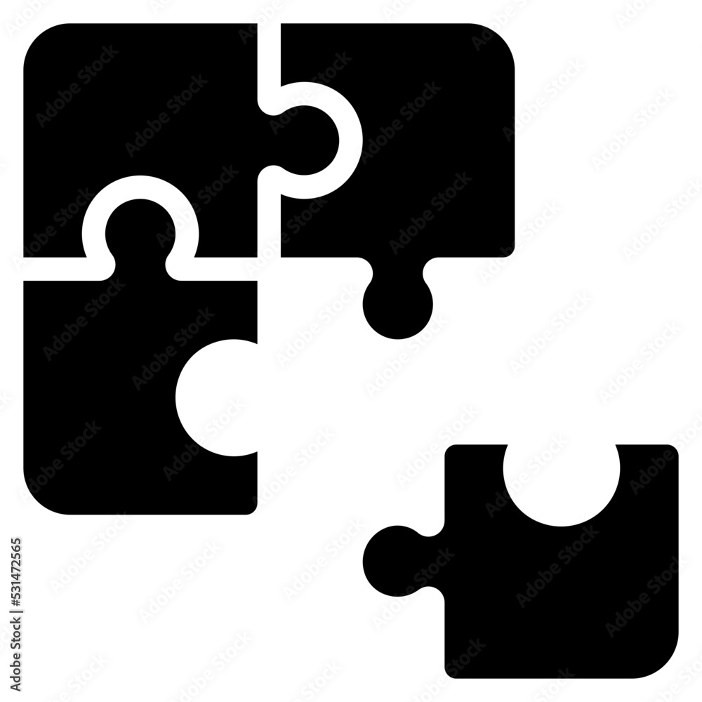 Complete Puzzle Icon Complete Puzzle Icon