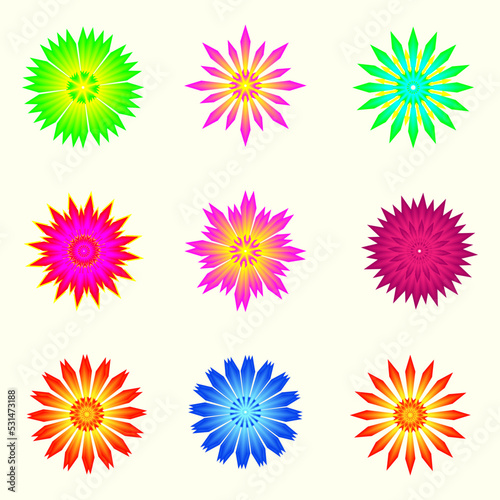 Hello seasonal festival ornate flower blossom decoration abstract background graphic design vector illustration