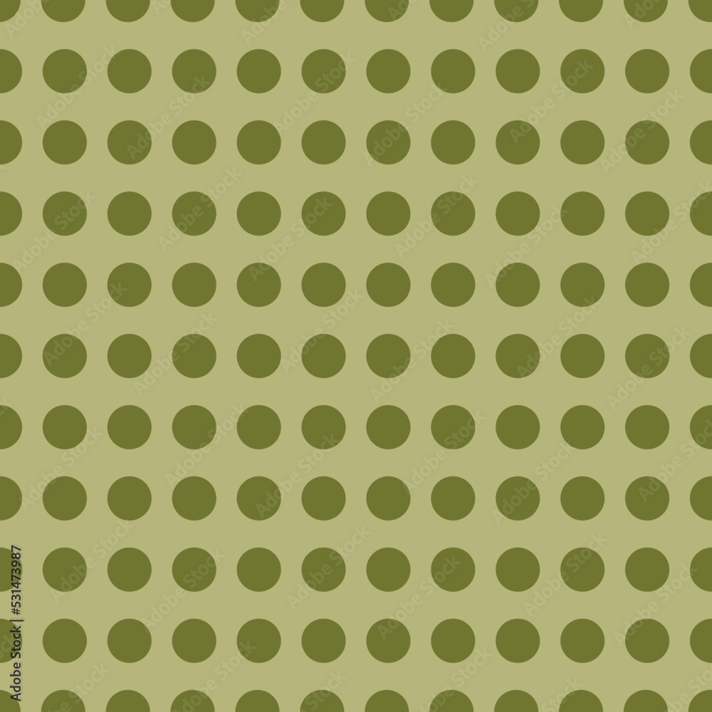 seamless pattern with green circles
