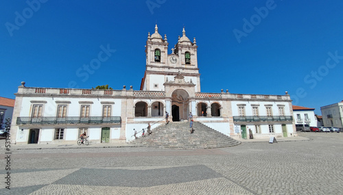 Sanctuary of Our Lady of Nazare catholic church in Nazare, Portugal