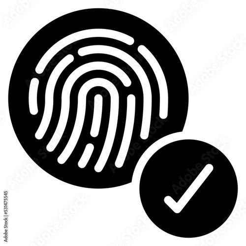 Thumb Print Accepted Icon