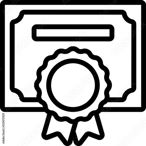Certificate Award Icon