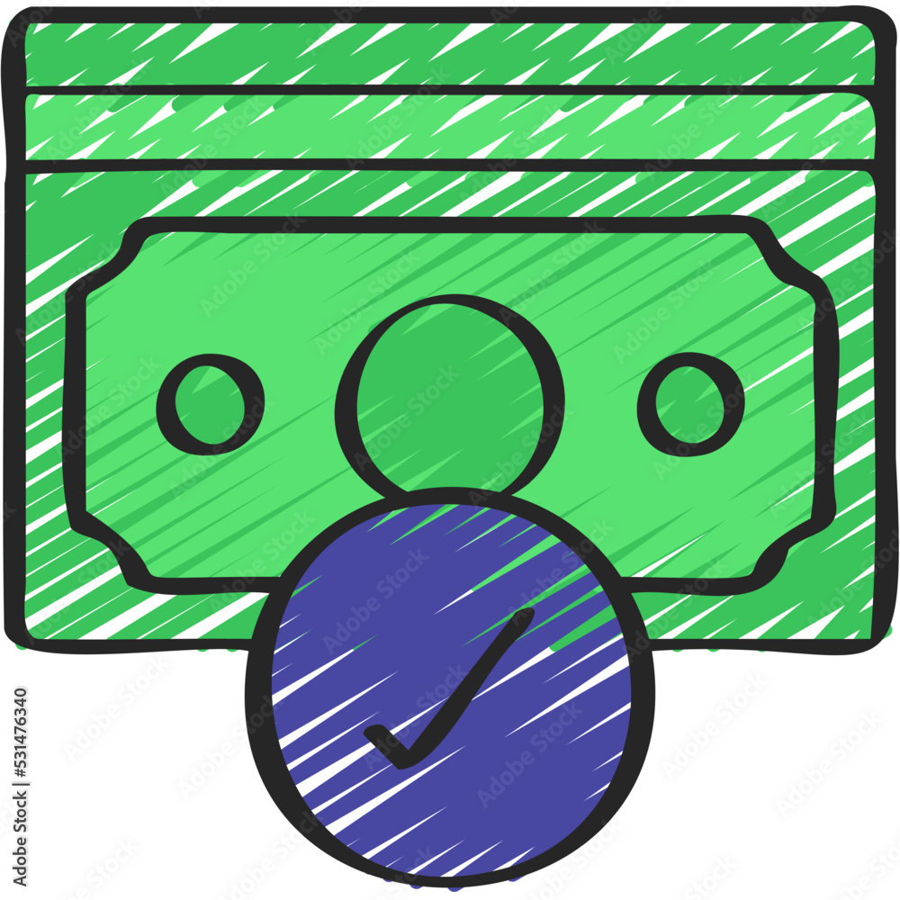 Approved Cash Payment Icon