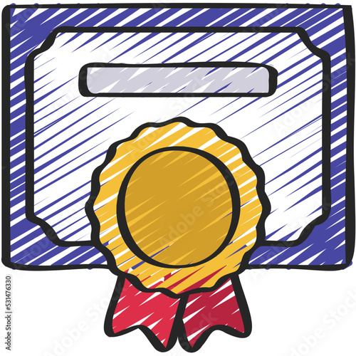 Certificate Award Icon