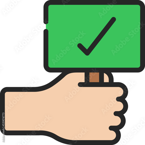 Approved Protest Icon