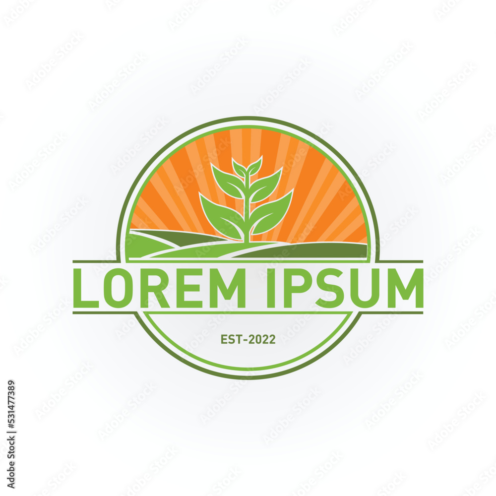 Agro Farm Logo vector, Agriculture vector template