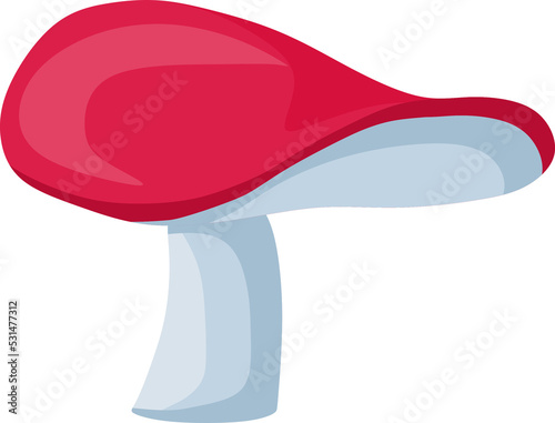 Syroezhka mushroom. Vector cartoon illustration