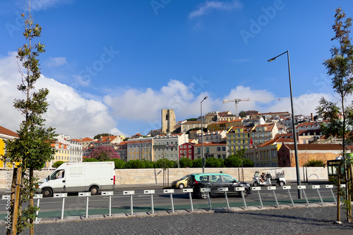 Empty racks of the city e bikes in Lisbon