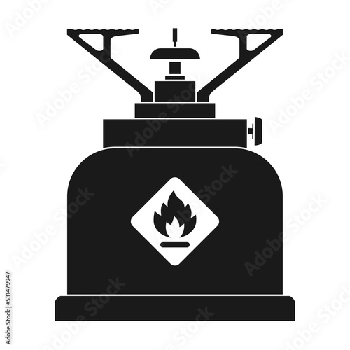 Blowtorch icon.Tourist  gas torch burner isolated on white background.