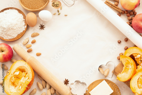 Autumn baking background
