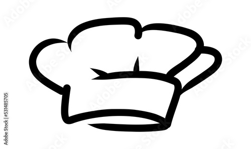 Chef cook icons. Vector cook cap logos for restaurant