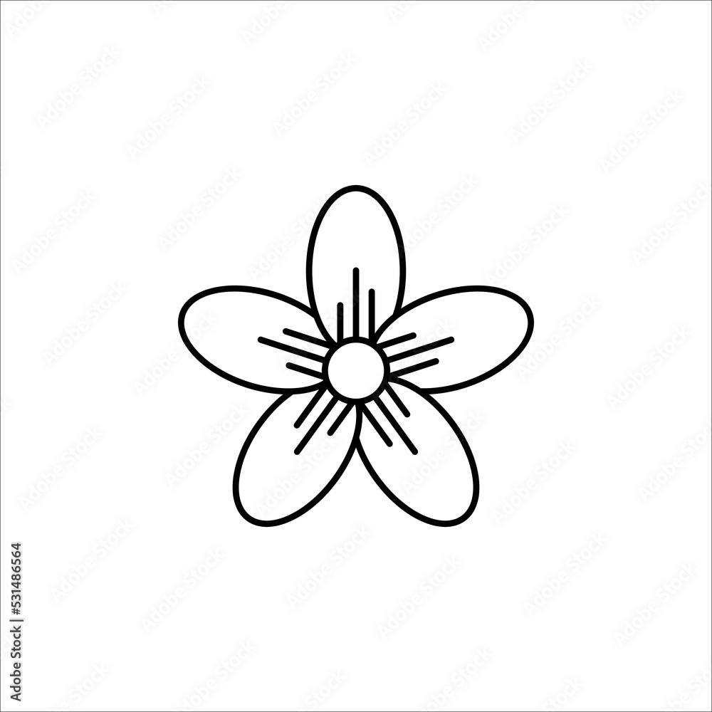 Flower icon., Flower icon vector isolated on white background. Flower icon illustration. Flower icon., Flower icon vector isolated on white background. Flower icon illustration.