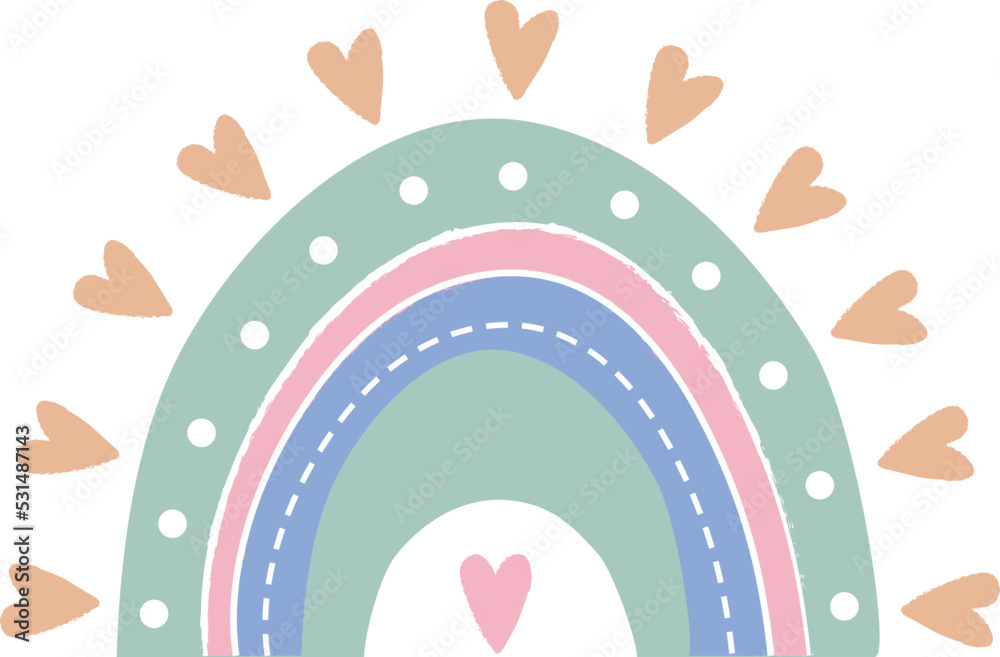 Raindow Kids Cute Decorate Shape