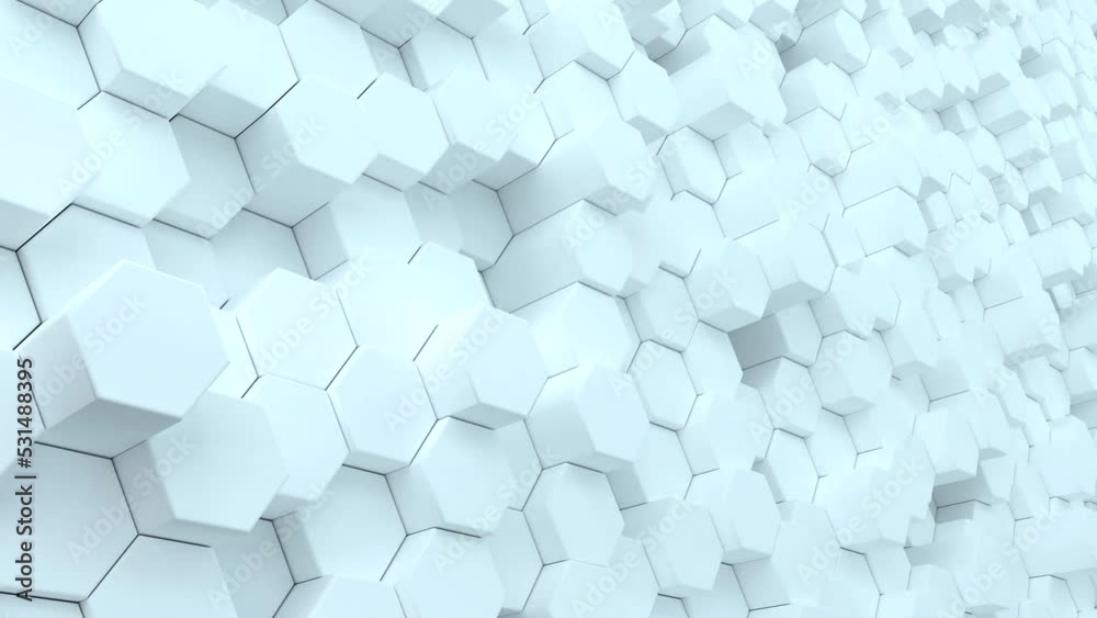 Honeycomb abstract white background 4k animation Honeycomb abstract white background 4k animation
