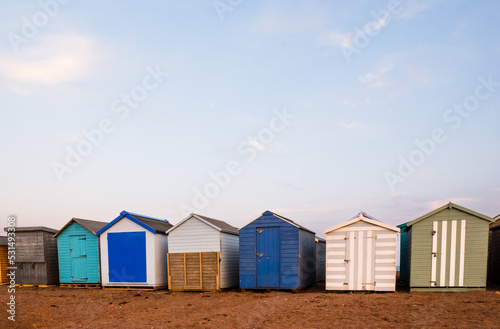 Beach Huts On Teignmouth's Back Beach At Sunset © Peter Greenway