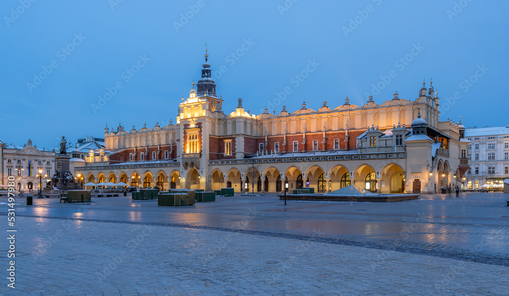 Cloth Hall on the Main Square in Krakow, Poland