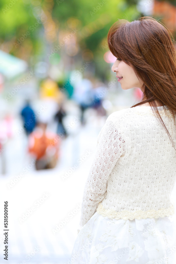 Fototapeta premium 日本人女性＿神戸観光