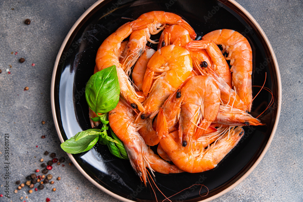 fresh shrimp prawn seafood meal food snack on the table copy space food background fresh shrimp prawn seafood meal food snack on the table copy space food background