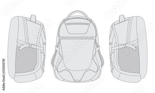 backpack vector