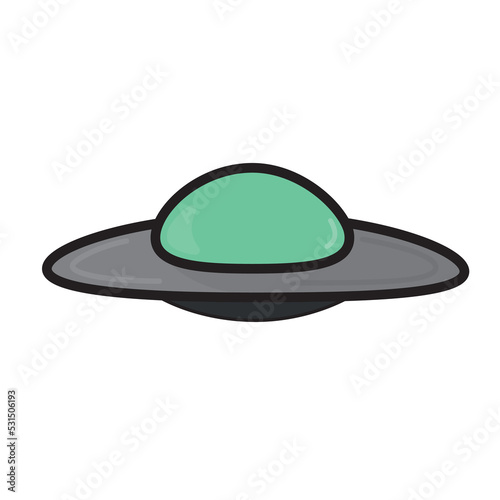ufo icon in the green