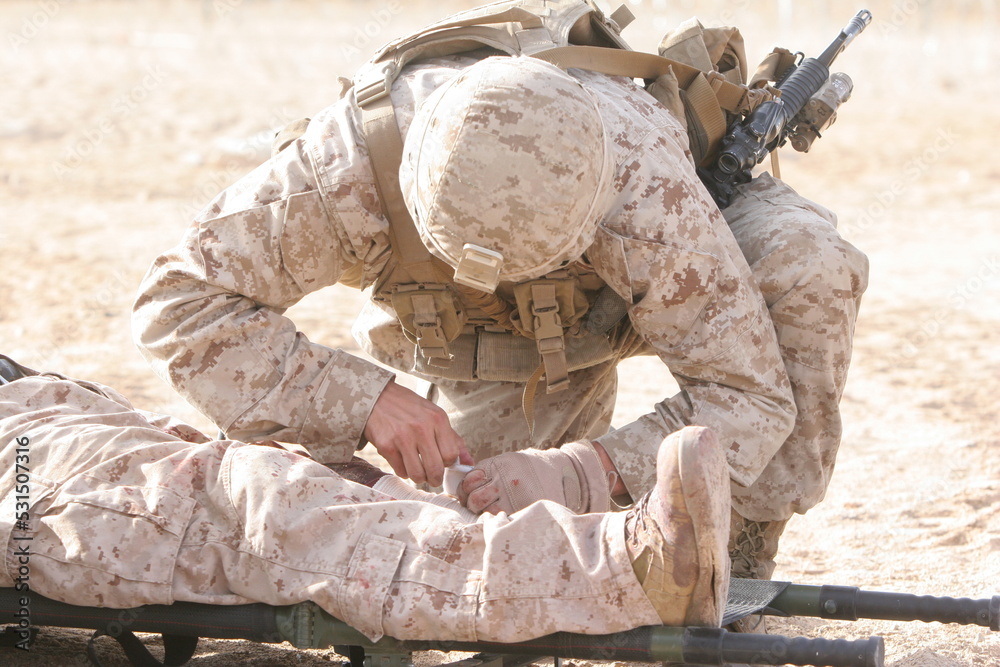 Fototapeta premium US Marines Training
