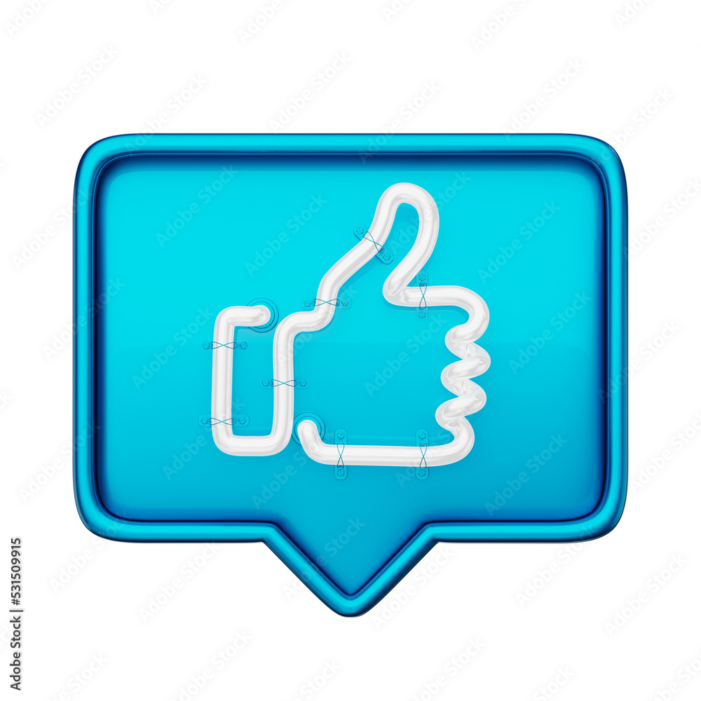 Neon like facebook isolated in 3d render design Neon like facebook isolated in 3d render design