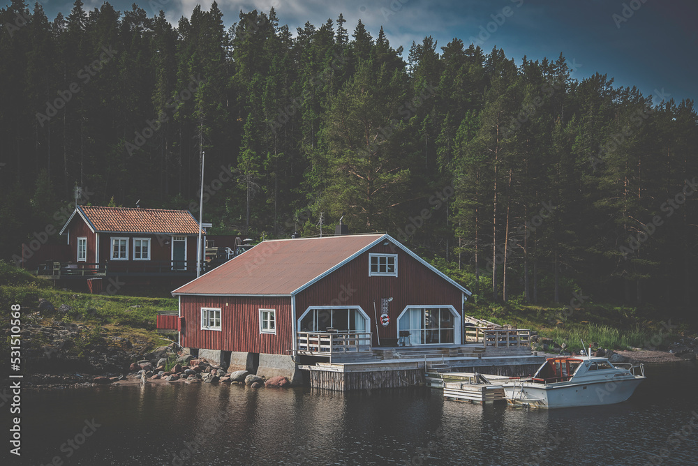 Naklejka premium Zweeds huis