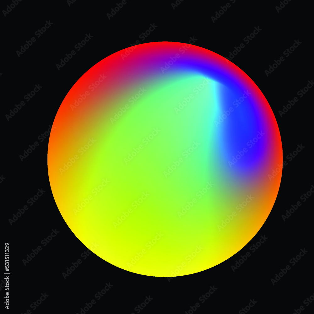 Vector Illustration . Colorful line .Liquid gradient Logo . Design element . Abstract Geometric shape .