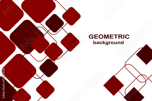 Abstract modern colorful geometric overlapping square pattern design of technology background. You can use for add, poster, design artwork, template, banner, print, annual report.