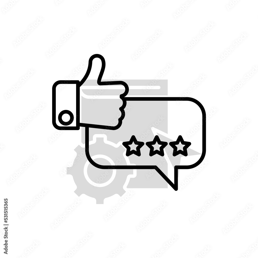 Сustomer satisfaction concept line icon. Simple element illustration. Сustomer satisfaction concept outline symbol design.