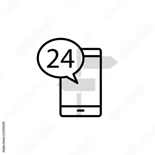 Support service and Helpdesk related concept line icon. Simple element illustration. Support service and Helpdesk related concept outline symbol design.