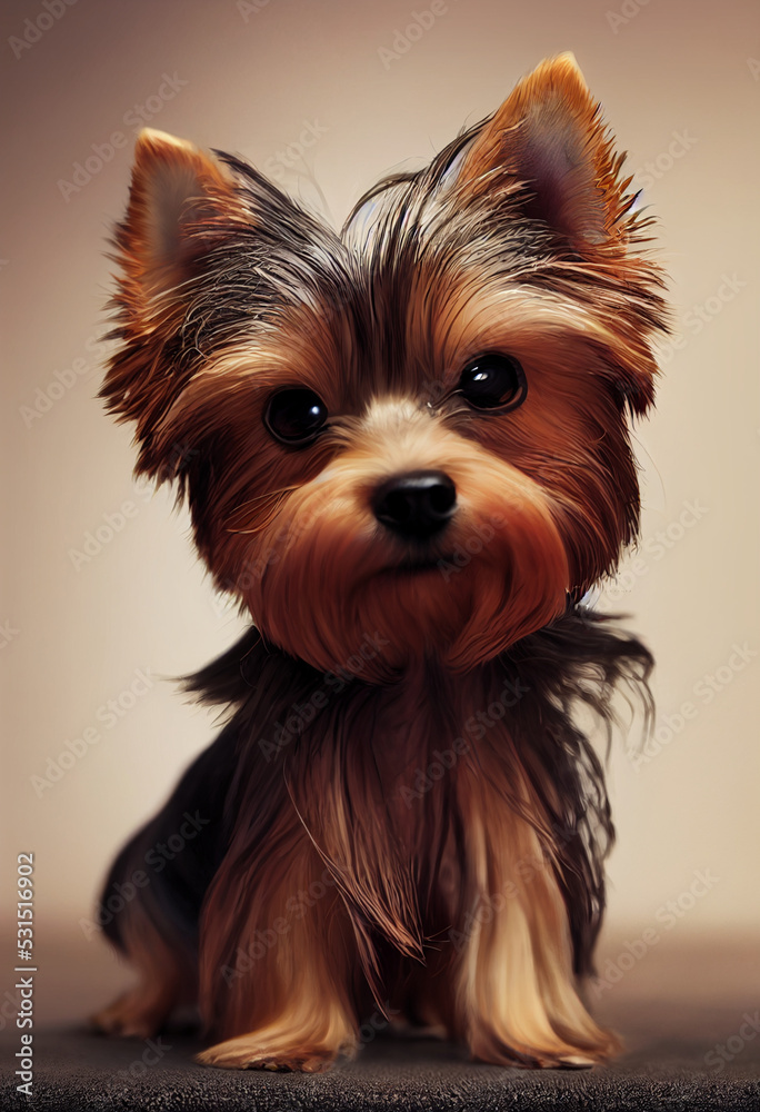 Fototapeta premium Yorkshire terrier portrait 3
