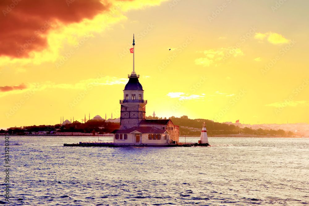 Maiden's Tower and Istanbul - Bosphorus
