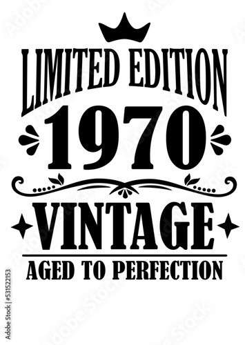 Limited edition 1970 Vintage aged to perfection. Birthday anniversary decor
