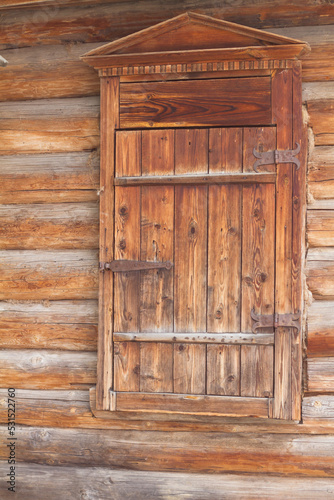 door in old wooden traditional house