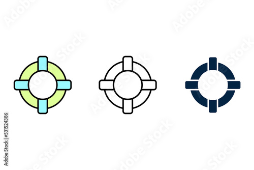 Lifesaver concept line icon. Simple element illustration. Lifesaver concept outline symbol design.