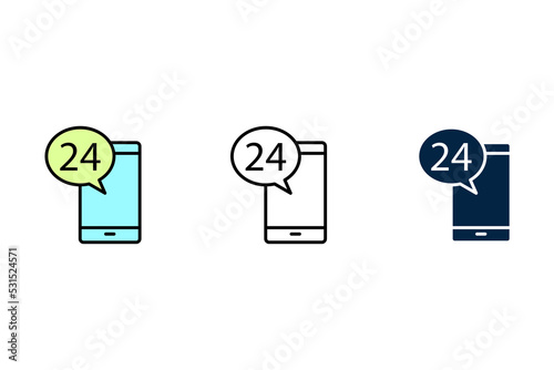 Support service and Helpdesk related concept line icon. Simple element illustration. Support service and Helpdesk related concept outline symbol design.