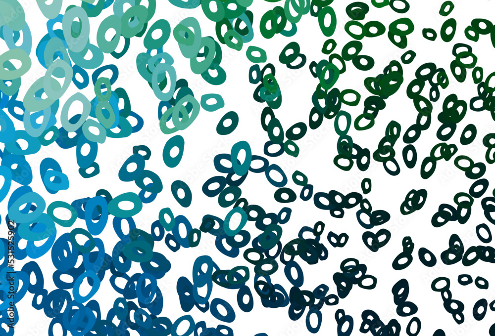 Dark Blue, Green vector texture with disks. Dark Blue, Green vector texture with disks.