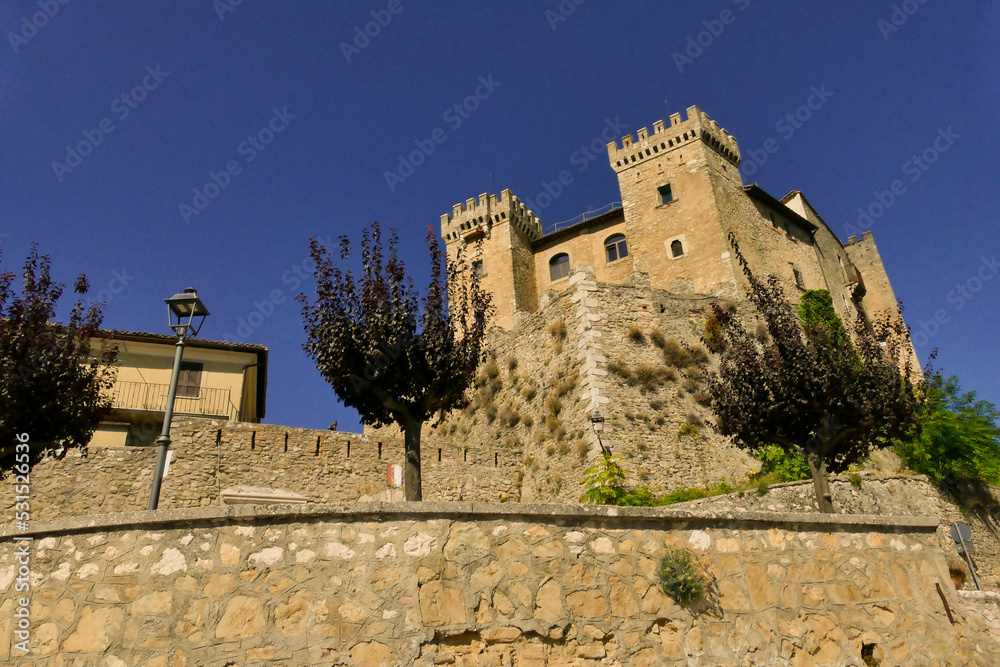 Borgo e castello di Collalto Sabino. Rieti, Lazio. Uno dei borghi medeivali più belli d'Italia