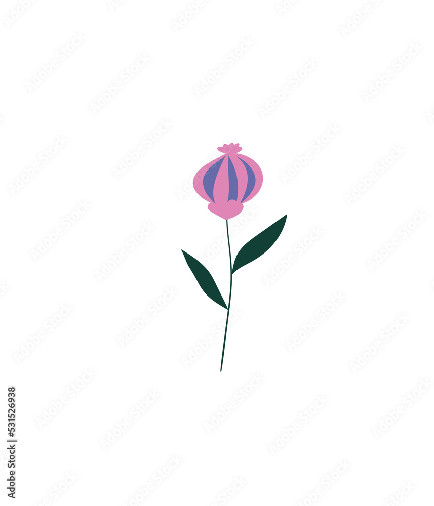 Floral design element. Botanical detail in a simple minimalist style. Floral design element. Botanical detail in a simple minimalist style.