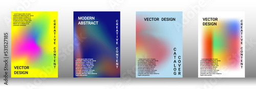 Artistic covers design. Creative fluid colors backgrounds. Set of abstract covers