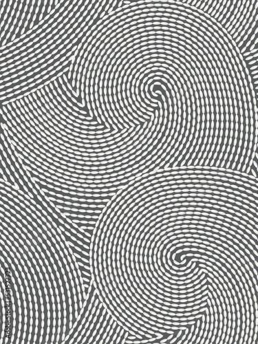 Abstract vector seamless  background with  grey circles.Vector dark pattern