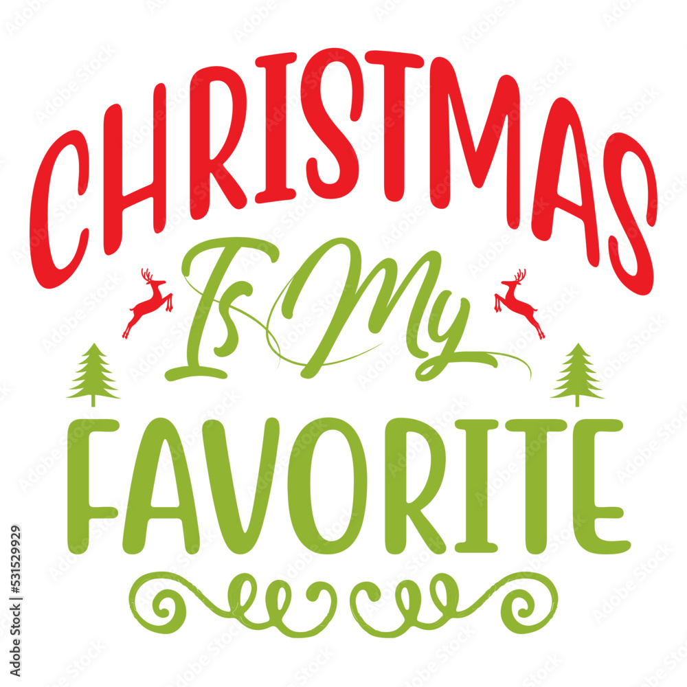 Fototapeta premium Merry Christmas and Santa lover t shirt design