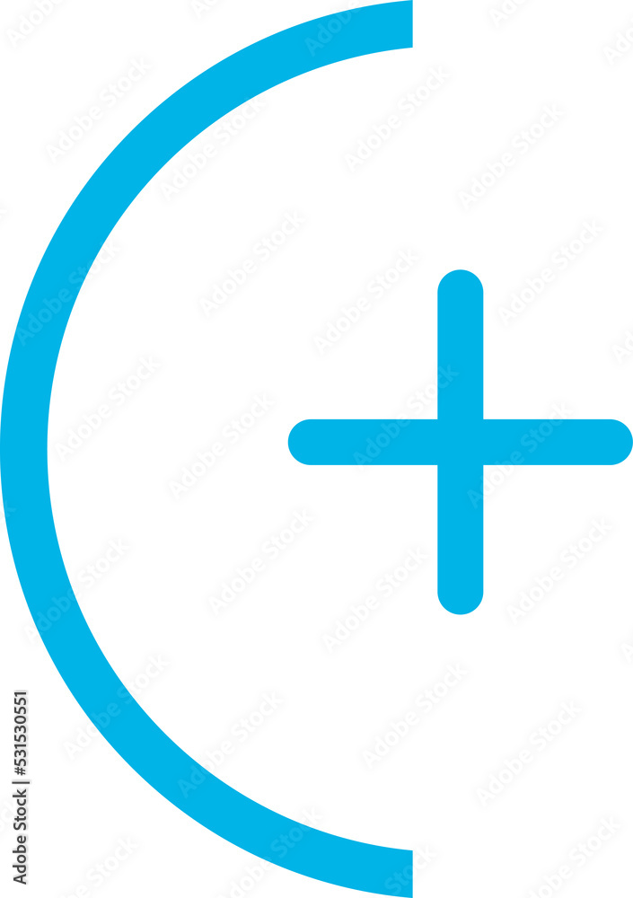 Fototapeta premium Add, plus flat icon